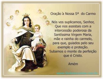 <b><center>Oração a Nossa Senhora do Carmo</b></center>