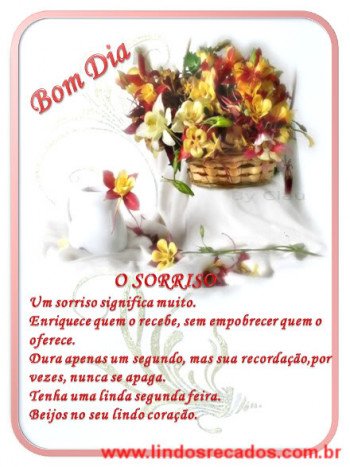 <b><center>Um sorriso significa muito...</b></center>