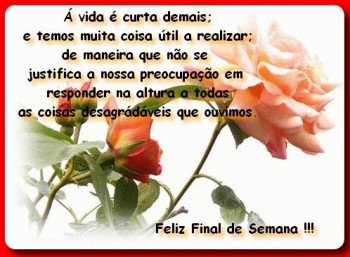 <b><center>Bom fim de semana</b></center>